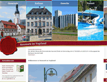 Tablet Screenshot of neumark-vogtland.de